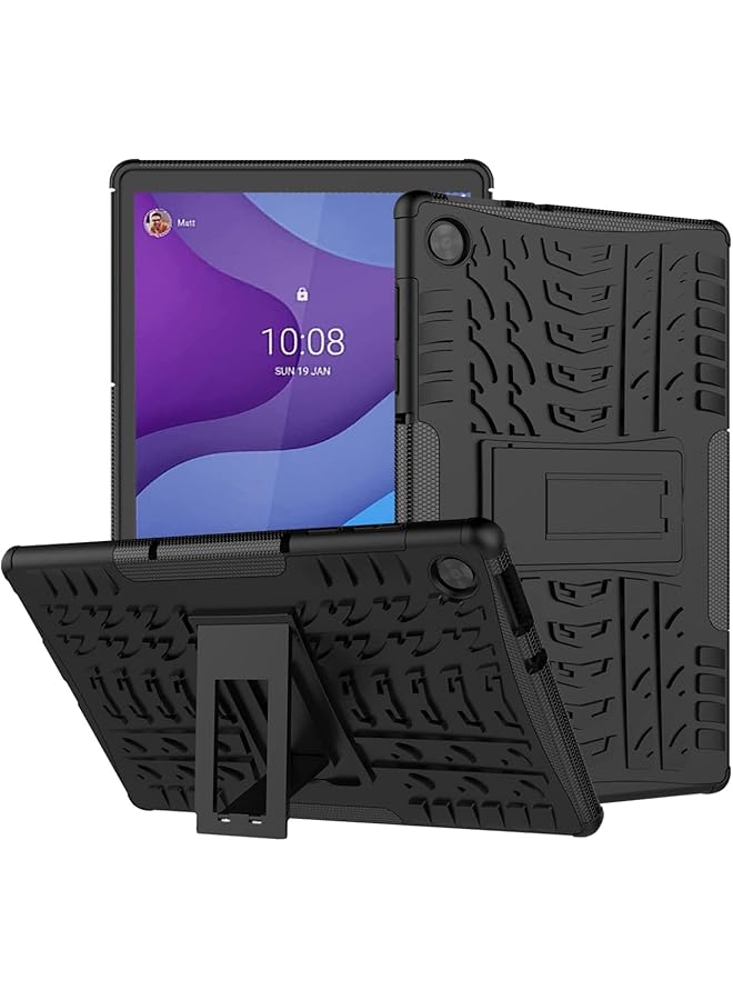 erorex Tablet Case For Lenovo Tab M10 Hd 2Nd Gen 10.1 Inch Eva Shockproof Tough Heavy-Duty Armor Anti-Drop Double Protective Cover With Stand For Lenovo Tab M10 Hd 2020 Tb-X306F Tb-X306X Black - Image 1
