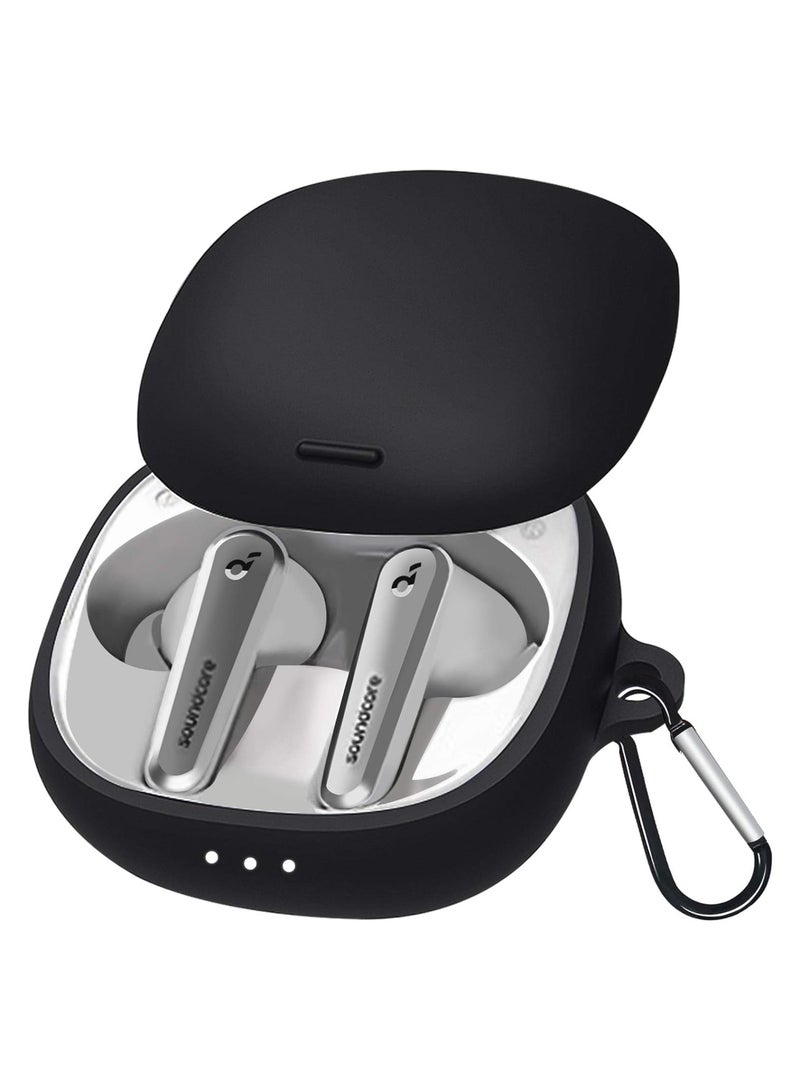 Silicone Case For Anker Air 2 Pro - Black - Image 1