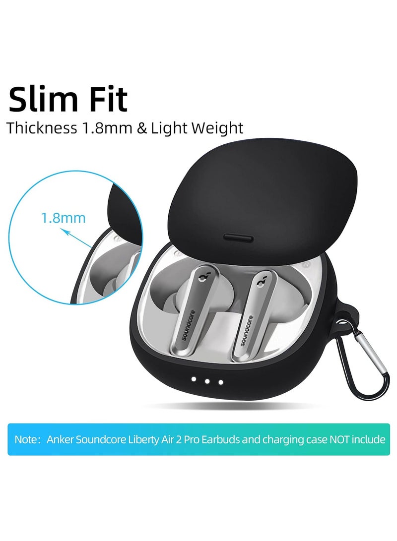 Silicone Case For Anker Air 2 Pro - Black - Image 2