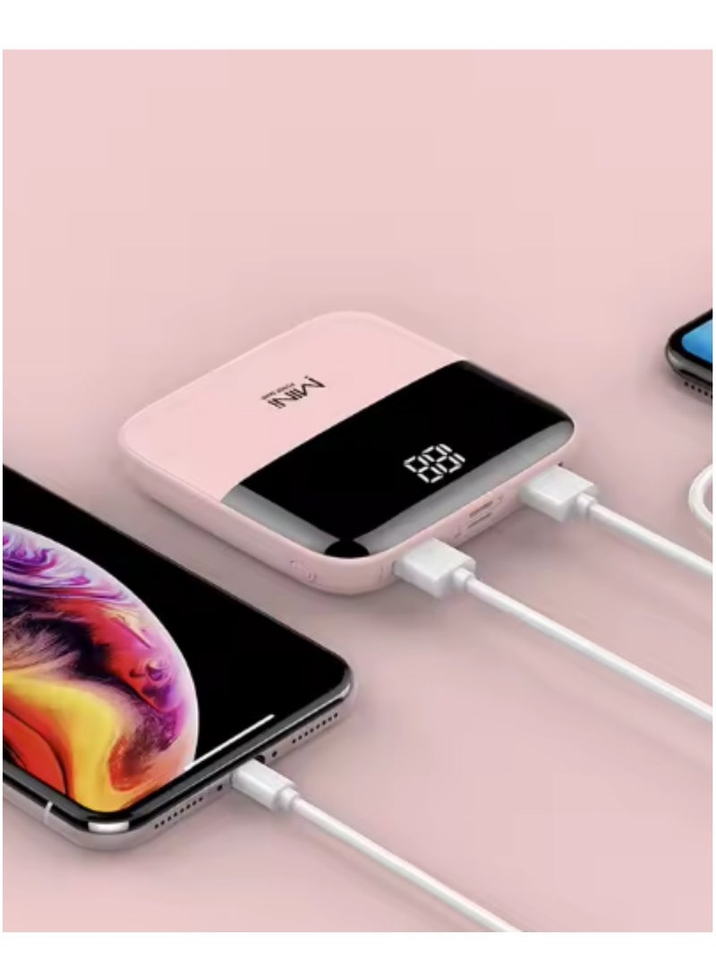 GNEXU Pink Smart Power Bank with Digital Display – Fast Charging & Powerful Performance - Image 2