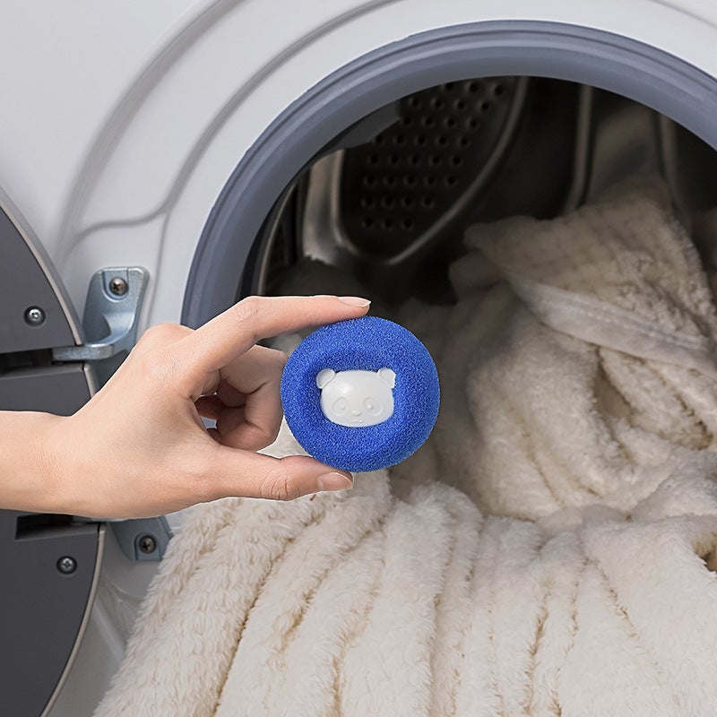 Bear Sponge Laundry Ball Anti-Winding Sticky Hair Ball Washing Clothes Hair-Removing Artifact Magic Hair-Removing Cleaning Ball Cat Hair - Image 4