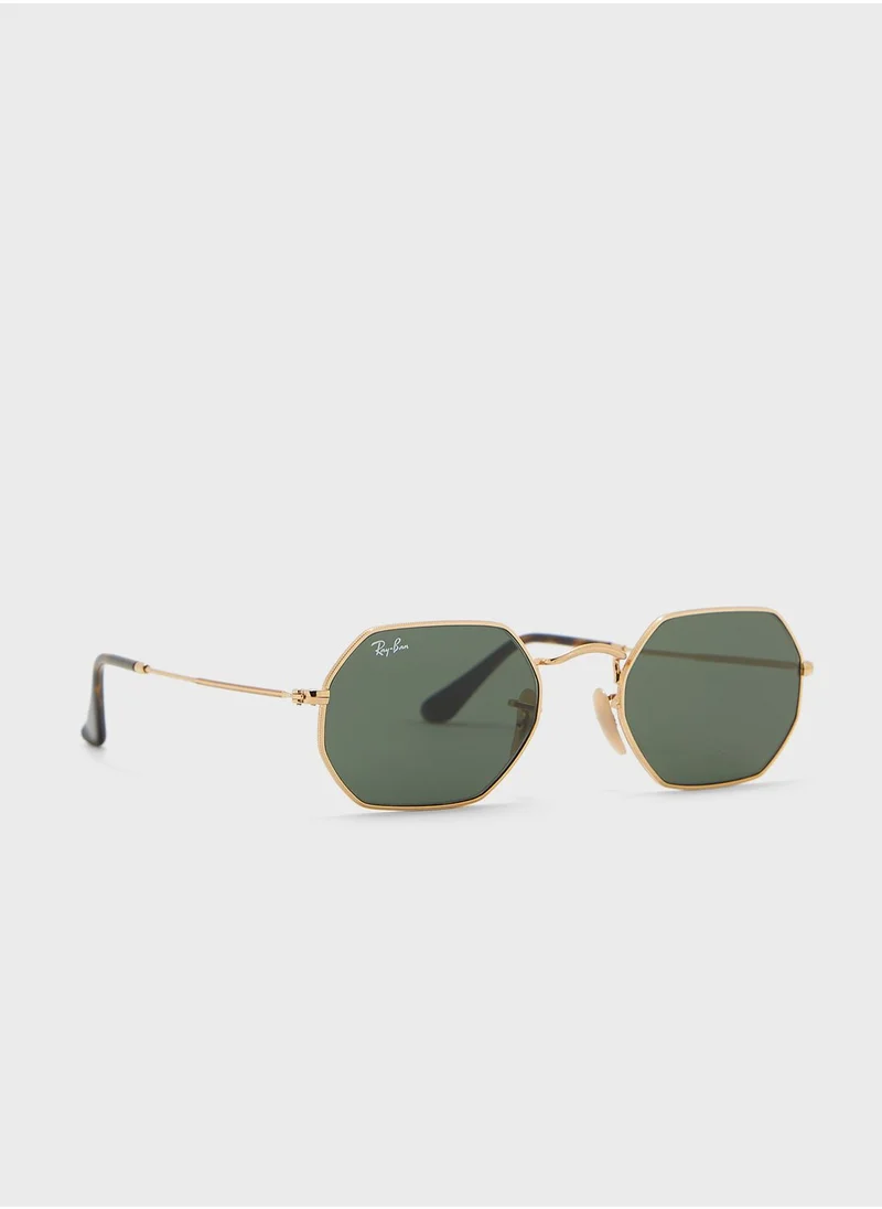 Ray-Ban 0Rb3556N Octagonal Sunglasses
