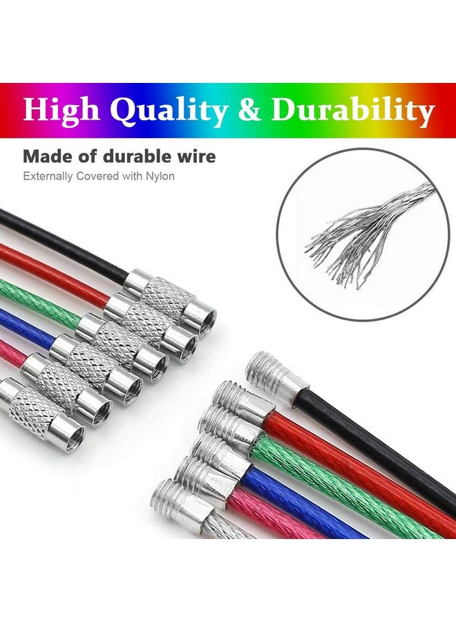 PALAY 16 Pcs Stainless Steel Keychain, 1.5Mm Coated Wire Keychain Cable Large Key Rings For Luggage Tags, Key Tags, Keyrings, Kitchen Utensils (15Cm*1.5Mm),Blue - Image 5