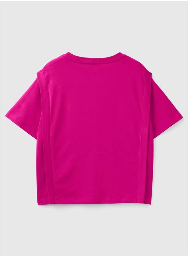 Benetton - Regular fit Short Sleeve T-shirt - Image 1