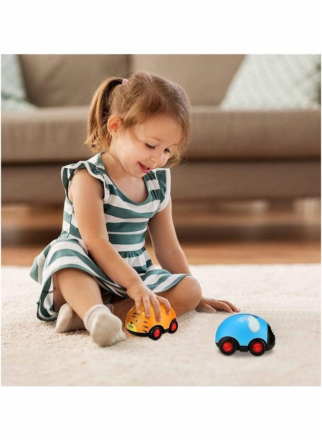 Animal Pull Back Toy Car, Cartoon Type Friction Power Car Game Set, Push and Toy, Party Gift, Gift for Boys Girls Over 3 Years Old (4 Pieces)  - Image 5