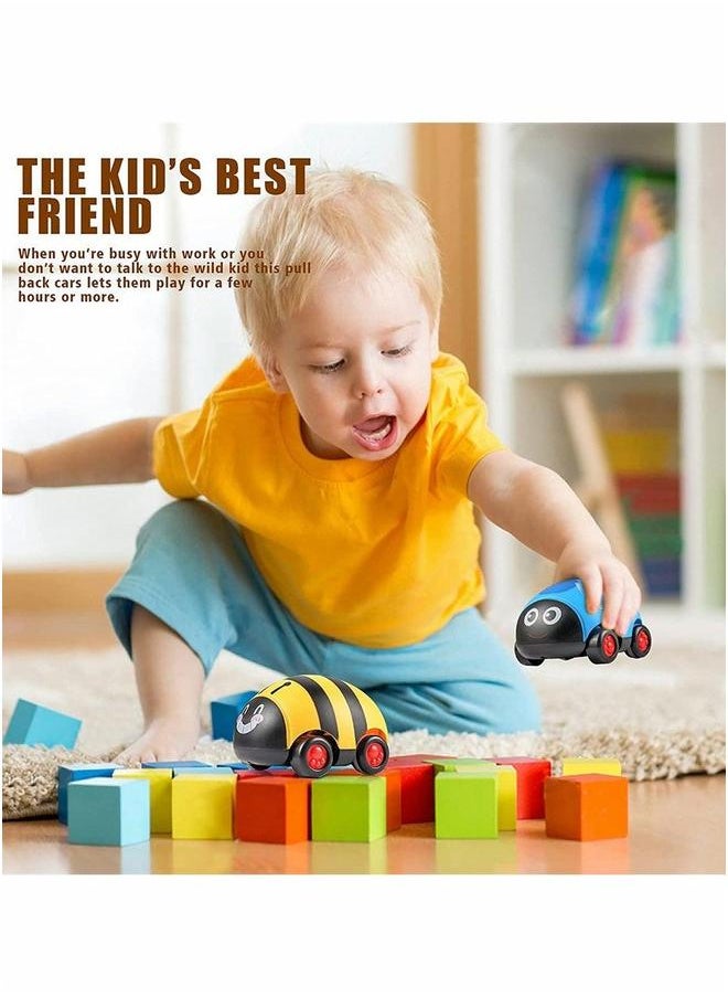 Animal Pull Back Toy Car, Cartoon Type Friction Power Car Game Set, Push and Toy, Party Gift, Gift for Boys Girls Over 3 Years Old (4 Pieces)  - Image 4
