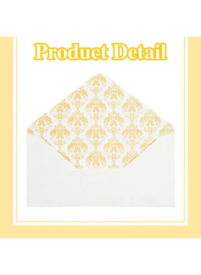 Eersida 150 Sheets Vintage Stationery Paper and Envelopes Letter Set Includes 100 Vintage Paper Letter Writing Paper and 50 Vintage Envelope, 4.3 x 8.45 Inch for School Office (7.25 x 10.2 Inch, Lined Style) - Image 4