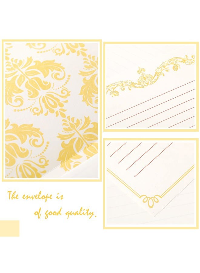 Eersida 150 Sheets Vintage Stationery Paper and Envelopes Letter Set Includes 100 Vintage Paper Letter Writing Paper and 50 Vintage Envelope, 4.3 x 8.45 Inch for School Office (7.25 x 10.2 Inch, Lined Style) - Image 5