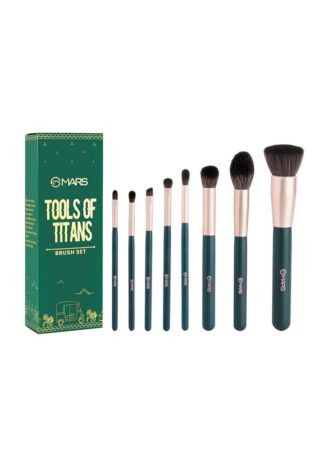 Mars Tools Of Titan Brush Set Of 8 | Face Makeup Brush Set With Ultra Soft Bristles (Pack Of 8) - Image 1