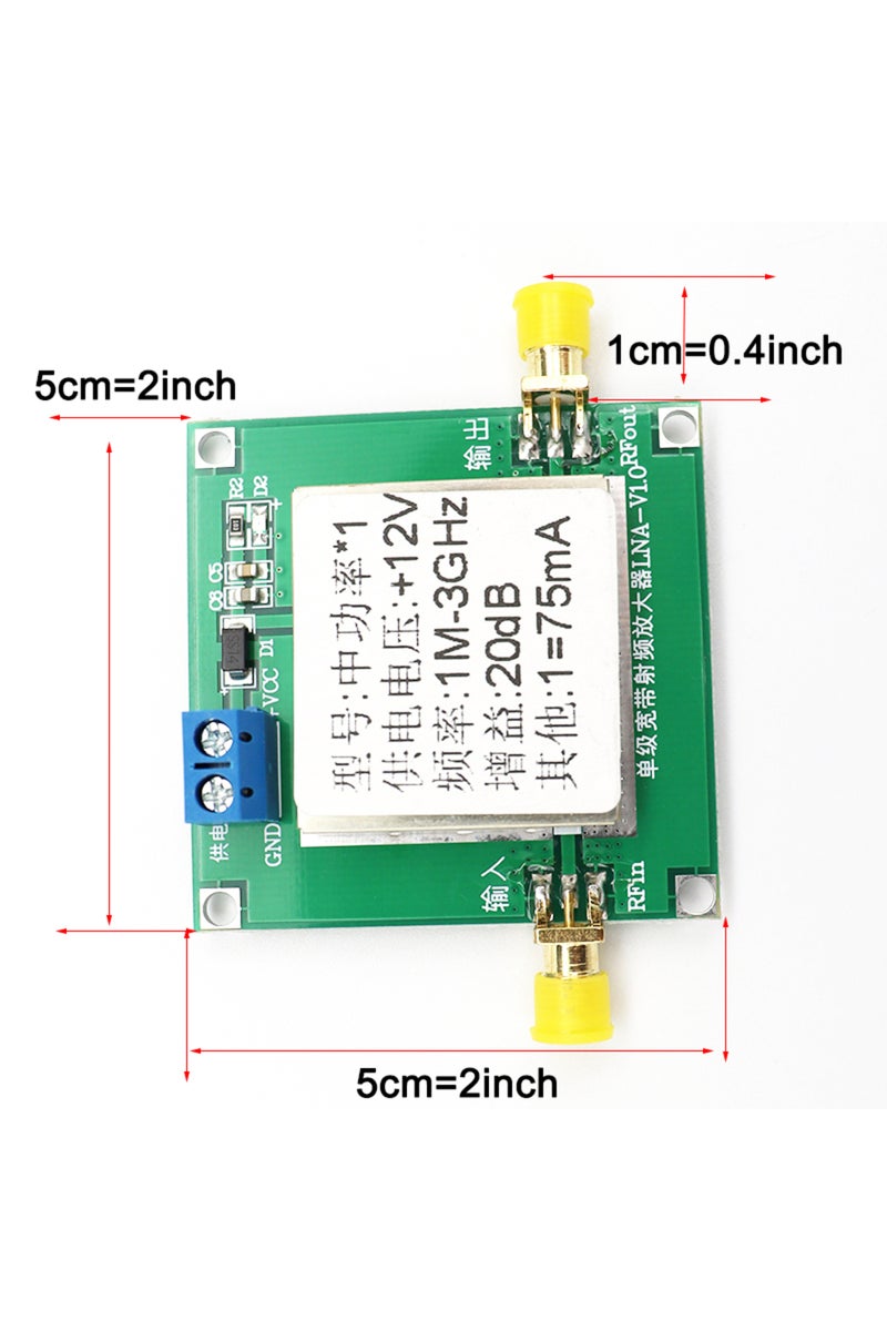 إيروريكس مضخم ترددات لاسلكية جديد، مضخم منخفض الضوضاء (LNA) بتردد 1-3000 ميجاهرتز و2.4 جيجاهرتز لتضخيم إشارات راديو FM وHF وVHF وUHF ... - Image 5