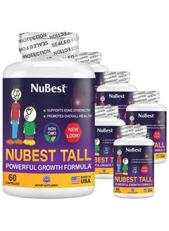 NuBest Tall - Advance Healthy Height Supplement - Grow Taller Naturally, Height Increase Formula for Children (5+) & Teens Helps Maximum Height Potential - 6 Pack | 6 Months Supply  - Image 1