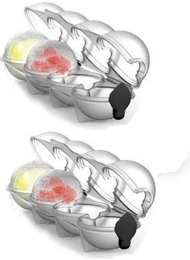 Hane216 2 Pieces Practical 4 Ball Ice Mold Magic 4 Sphere Ice Mold Magic Ice Mold