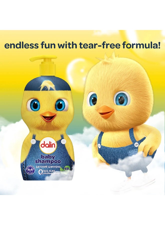 DALIN Baby Shampoo & Body Wash Blue 500 ML - Image 2