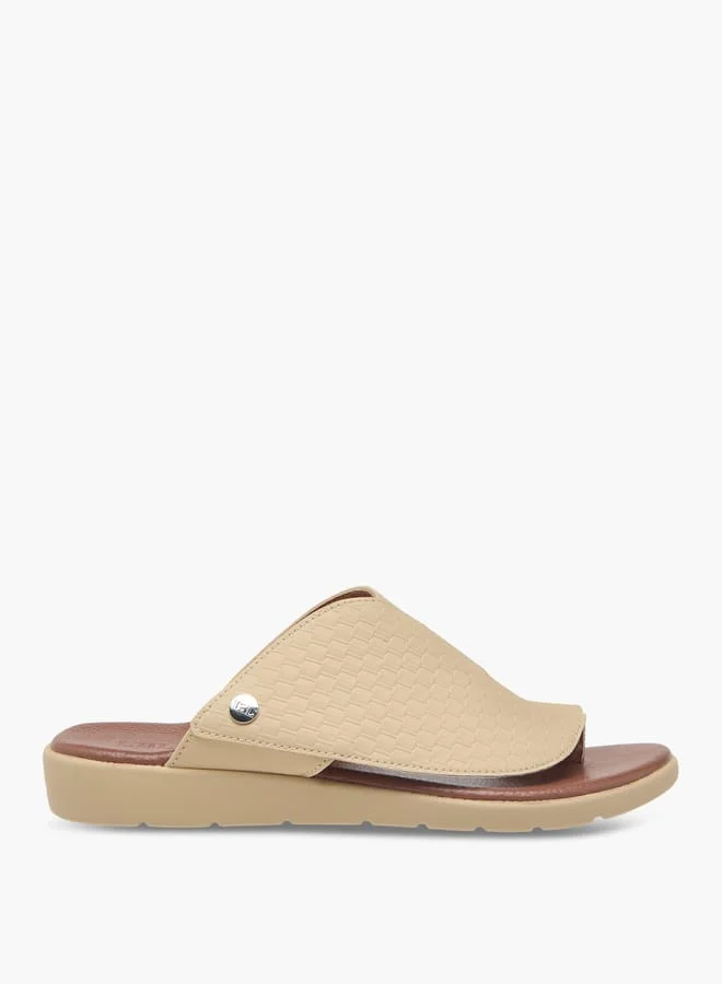 LBL by Shoexpress Men's Textured Slip-On Arabic Sandals
