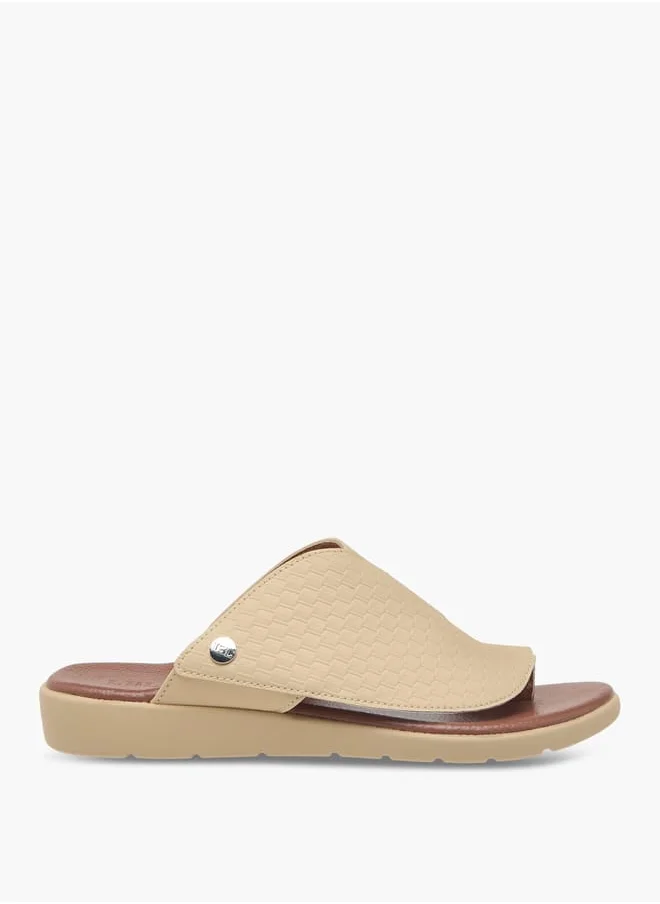 LBL by Shoexpress Men's Textured Slip-On Arabic Sandals Ramadan Collection