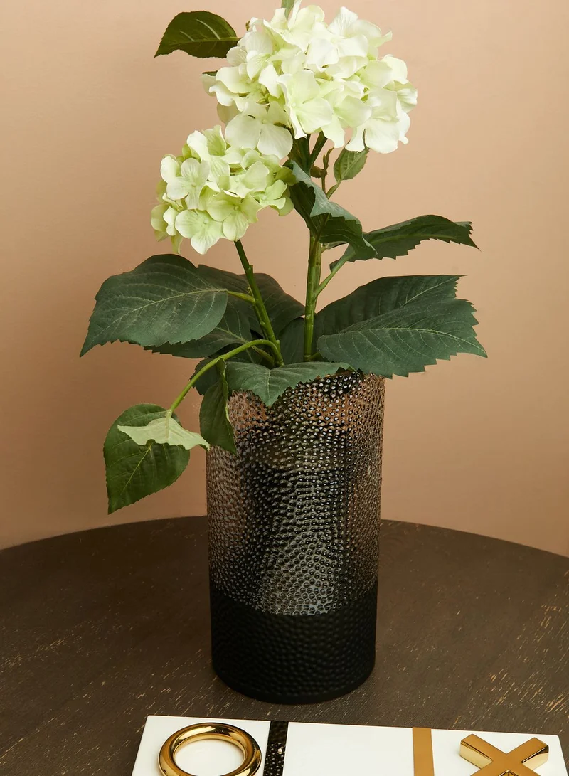 Premier Covara Small Embossed Smoked Glass Vase
