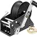 Megaflint Boat Winch Heavy Duty Steel 3500lbs Trailer Winch Hand Winch with Hook Two Way Ratchet Crank Winch for SUV ATV Gear Cable Winch Black - Image 2