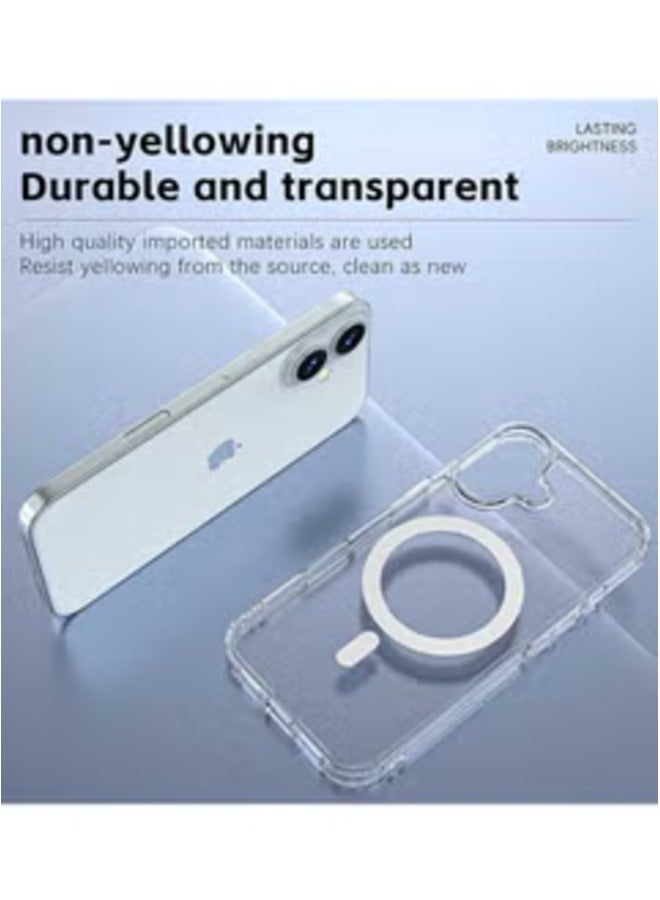 ELTRAZONE iPhone 16 6.1 inch Ultra Slim Magnetic Case – Clear, Shockproof, Wireless Charging Compatible, Anti-Scratch Protection - Image 3