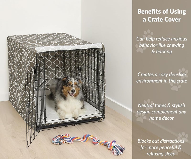 Heat insulation layer Dog Crate Cover, Privacy Dog Crate Cover Fits Dog Crates, Machine Wash & Dry Low wear optimized design - Image 2