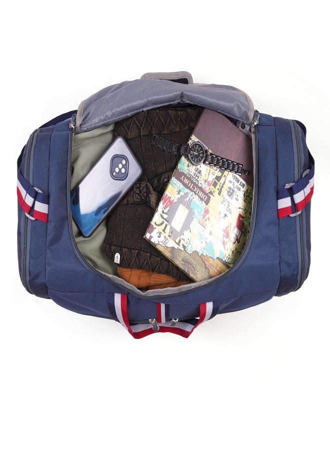 ROZEN حقيبة سفر روزن لليلة واحدة، حقيبة سفر من البوليستر للرجال والنساء، سعة 75 لتر (أزرق داكن) - Image 5