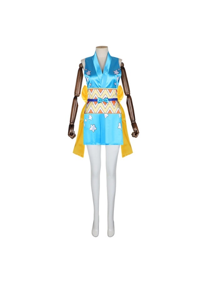 NIBEMINENT One Piece costume: Luffy's Straw Hat Crew Member Nami's role-playing costume - Image 1