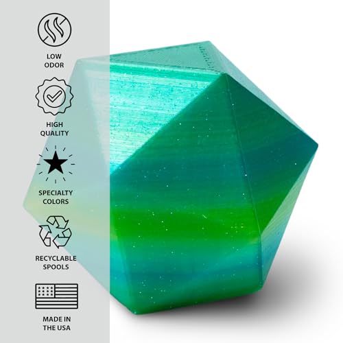 Proto-Pasta Protopasta Forest Fantasy HT PLA 3D Printer Filament 1.75mm 500g Multicolor Translucent Transition Glitter Filament; 3D Printing Filament on Recyclable Cardboard Spool for 3D Printers Like Creality - Image 5