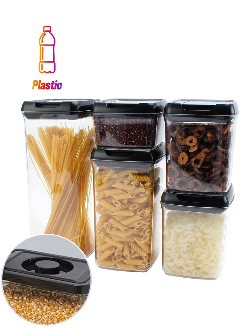 Reko Food Storage Containers, Set - 5-Piece Airtight for Kitchen Pantry and Fridge Organization - Image 1