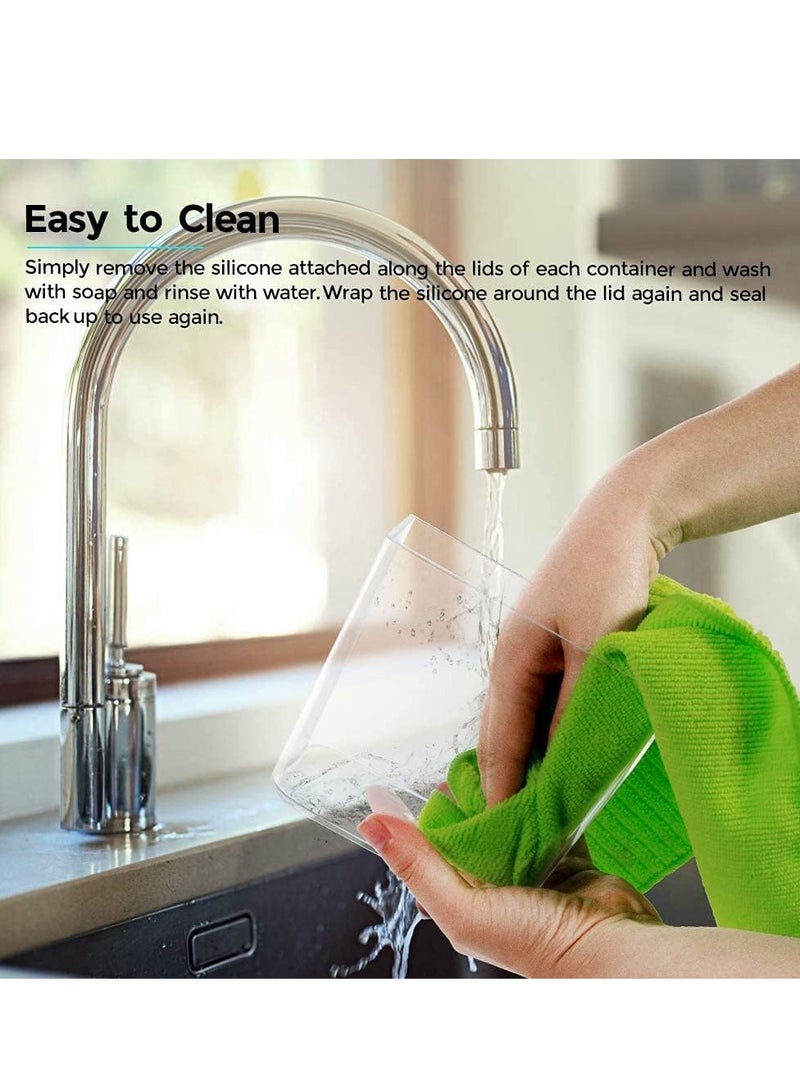 Reko Food Storage Containers, Set - 5-Piece Airtight for Kitchen Pantry and Fridge Organization - Image 4