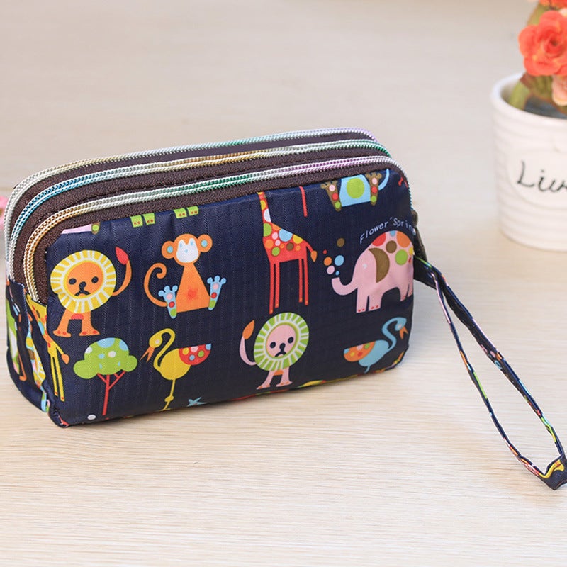 6Inch Waterproof Phone Bag Three-Layer Separation Long Wallet Wrist Bag Fabric Coin Purse Women'S Bag Waterproof Upgrade - Image 1
