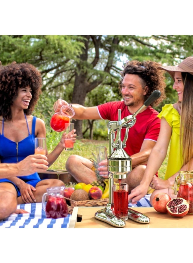 Executive LLC Manual Fruit Juicer, Citrus Press, Hand Press Juicer, Juice Squeezer, For Various Commercial and Family Gatherings, For Orange Lemon Dragon Fruit Pomegranate Watermelon (Black) - Image 4