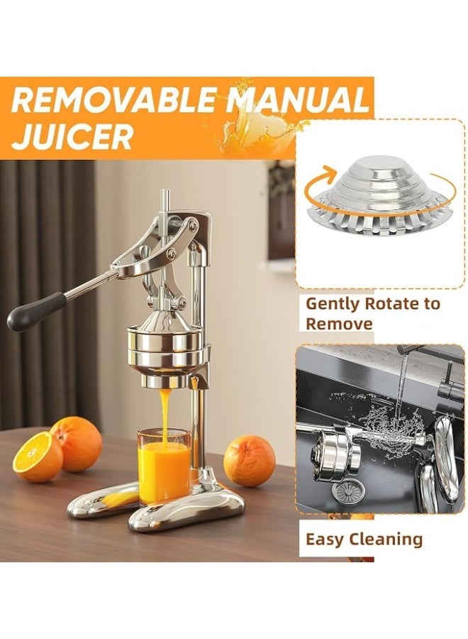 Executive LLC Manual Fruit Juicer, Citrus Press, Hand Press Juicer, Juice Squeezer, For Various Commercial and Family Gatherings, For Orange Lemon Dragon Fruit Pomegranate Watermelon (Black) - Image 3