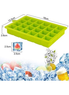 Garlo Ice Cube Trays 3 Pack, Silicone Ice Tray with Removable Lid Easy-Release Flexible Ice Cube Molds 24 Cubes per Tray for Cocktail, Whiskey, Baby Food, Chocolate, BPA Free.  - Image 2
