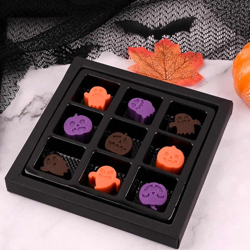 Actvty Halloween Candy Mold Silicone Chocolate Molds, 4 Packs Pumpkin Molds and Ghost Molds for Making Chocolate, Jelly, Gummy, Snack, Wax Melt, Ice Cubes, Cake Decor - Image 5