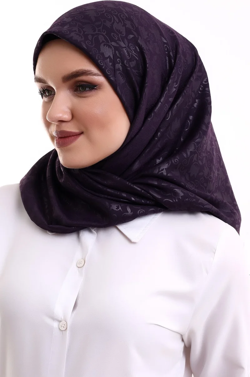 ايهفان اونلاين Kofra Patterned Head Scarf - Purple