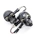 Qurbuns 2 PCS Motorcycle LED Turn Signals 12V Skull Head Design Motorbike Turn Signal Lights Waterproof Motorcycle Warning Indicator Lights Universal for Most Motorbikes Red Yellow - Image 2