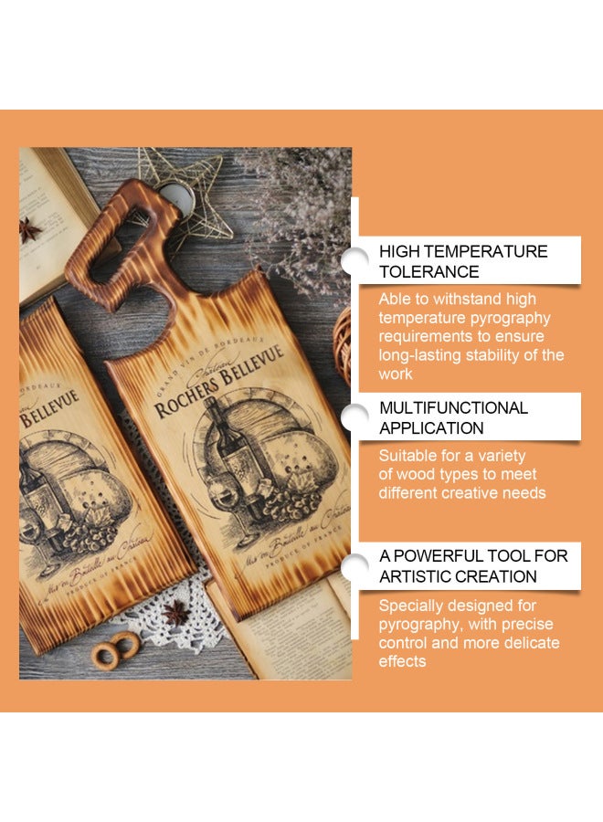 JUE FISH Wood Burning Marker Pen Wooden Coaster Leather Handmade Diy Design Burning Brush - Image 3