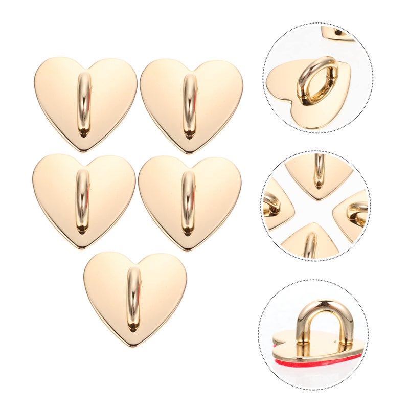 Adhesive Metal Heart Shaped Phone Grip Ring Stand Finger Hook Case For Mobile Phone - Image 3