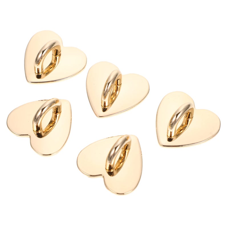 Adhesive Metal Heart Shaped Phone Grip Ring Stand Finger Hook Case For Mobile Phone - Image 2