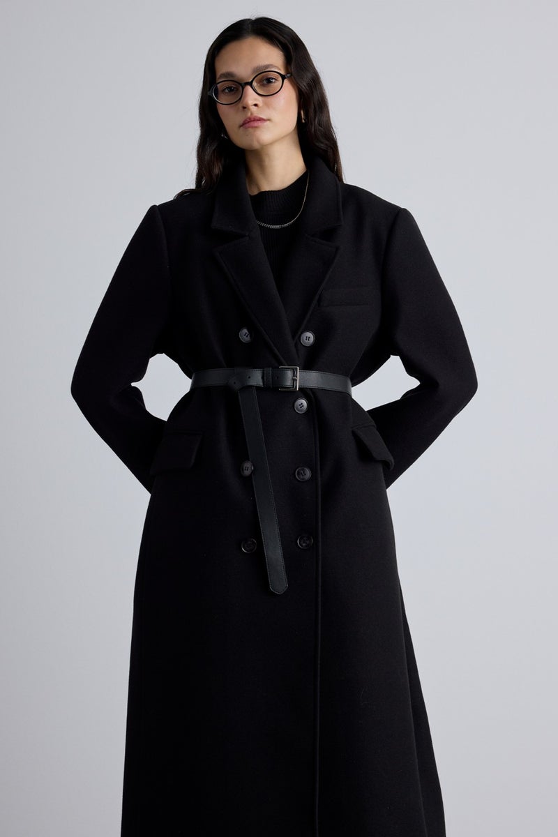 Manuka Tailored Masculine Coat Black  - Image 5