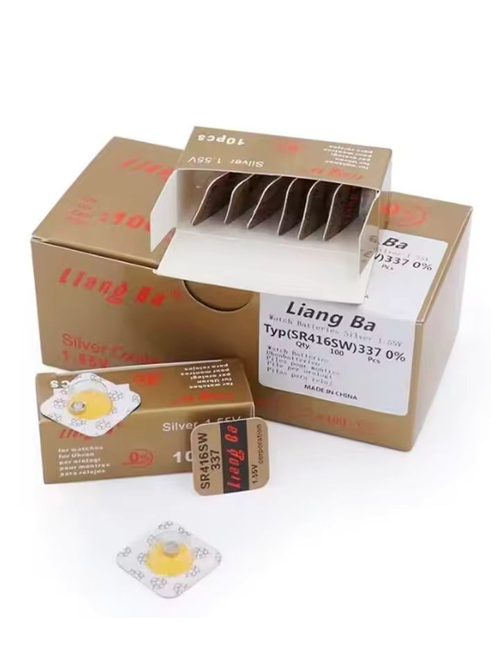 GenPro SR416SW 337 Battery – Silver Oxide Battery Up to 20 Hours for Wristwatches and In-Ear Headphones - Image 1