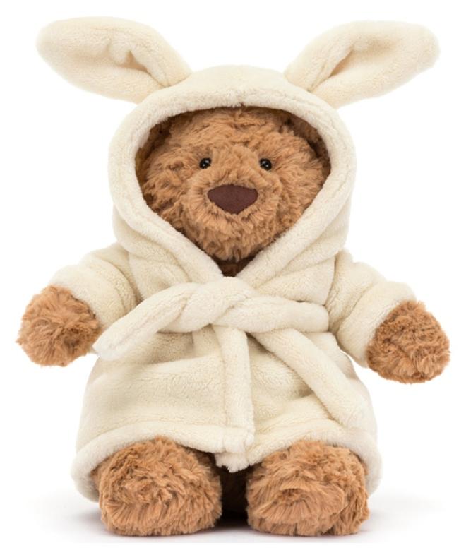 جيليكات دب باريسو دفلى من جيلي كات بلحافة - لعبة وشاح ناعم جدًا باللون البني، رفيق العناق المثالي للأطفال، هدية مثالية لأعياد الميلاد والعطلات. - Image 1