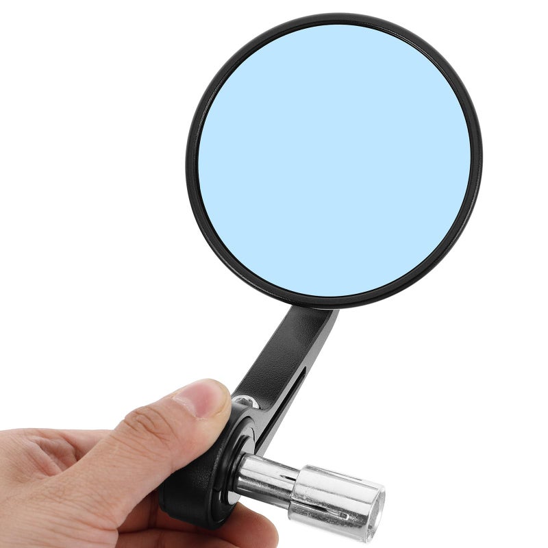 Retro Black Motorcycle Rear View Mirrors 1 Pair For Scooter Electric Bike Safety - Image 4