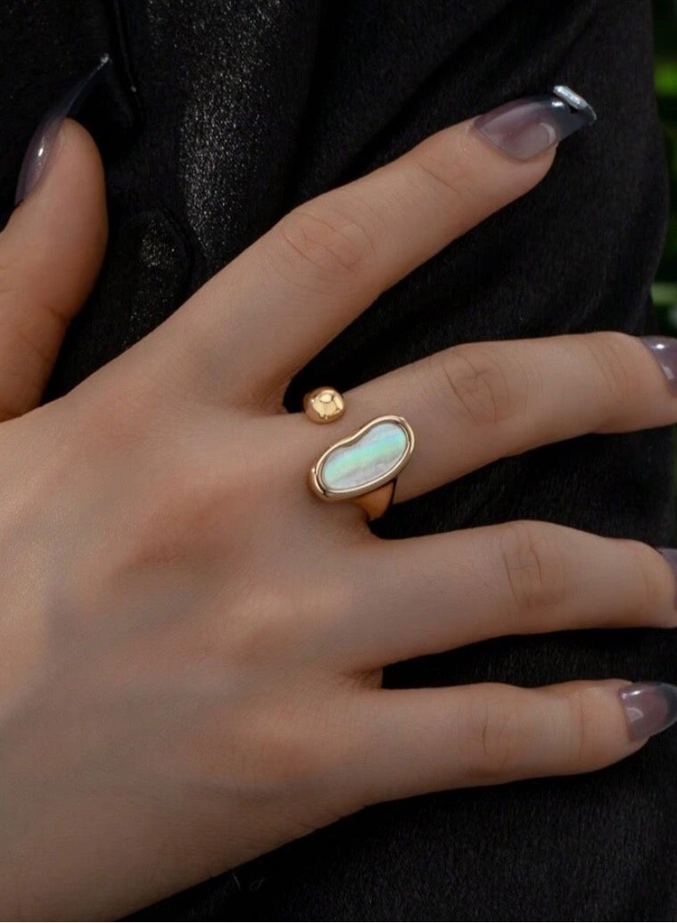 إيكوال خاتم نسائي أنيق من الاستانلس ستيل بمقاس موحد - Image 1