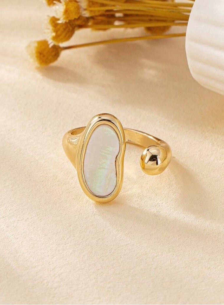 إيكوال خاتم نسائي أنيق من الاستانلس ستيل بمقاس موحد - Image 2