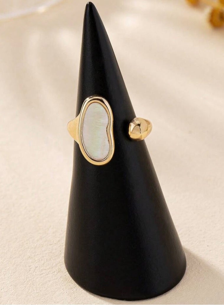 إيكوال خاتم نسائي أنيق من الاستانلس ستيل بمقاس موحد - Image 3