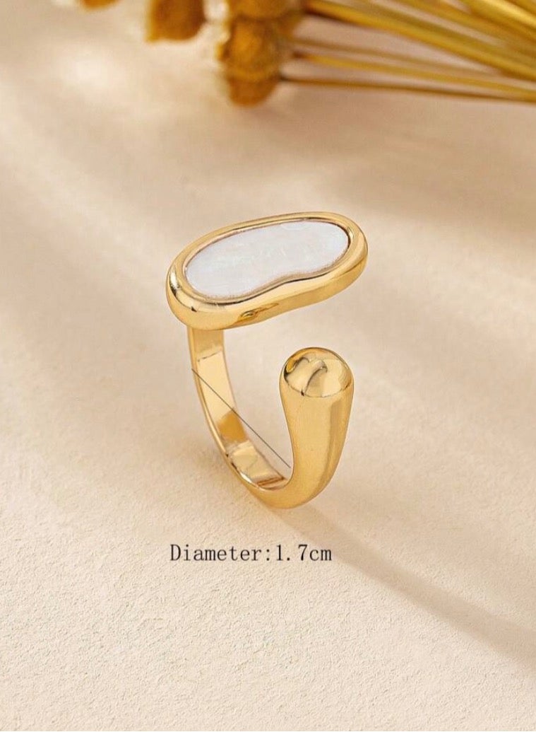 إيكوال خاتم نسائي أنيق من الاستانلس ستيل بمقاس موحد - Image 5