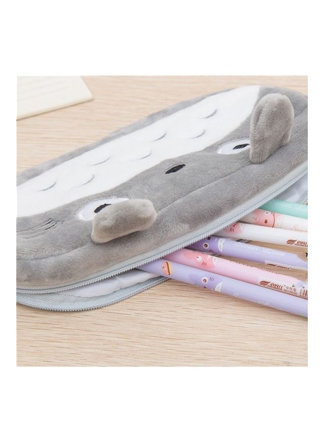 NIBEMINENT Pen Bag Pouch Grey/White - Image 3