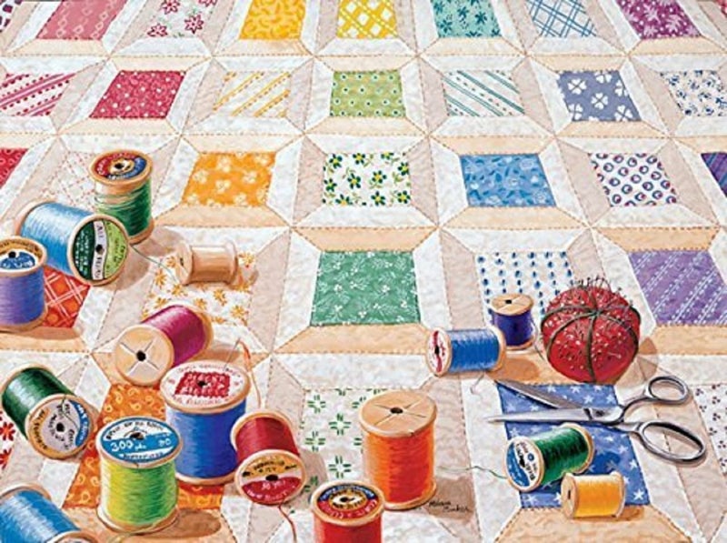 SUNSOUT INC - بكرة - 1000 قطعة لغز الصور بواسطة الفنانة: ريبيكا باركر - الحجم النهائي 20" × 27" - رقم المنتج# 24218 - Image 4
