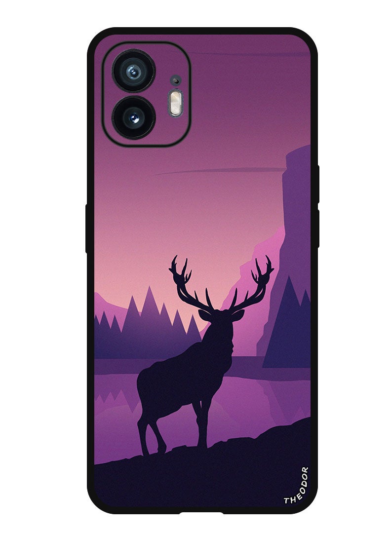 Theodor Protective Case Anti Scratch Shock Proof Bumper Cover For Nothing Phone (2) deer_art_vector - Image 1