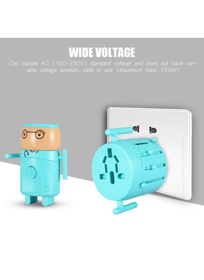 Thoraya Universal Conversion Converter Global Charger Plug Travel Power Adapter Dual USB 100-250V  - Image 3
